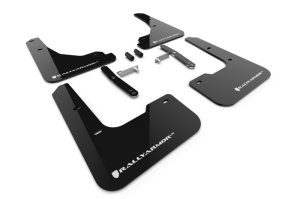 Tesla Model 3 Mud Flap - Rally Armor - UR - Black/White Logo - `24-`25 Tesla Model 3 Mud Flap - Rally Armor - UR - Black/White Logo - `24-`25